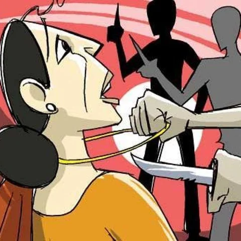 3 செயின்களுக்காக கொள்ளையர்களுடன் போராடிய துணிச்சல் பெண் - சிசிடிவியில் அதிர்ச்சி