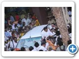 சென்னை வந்த ஆ.ராசாவுக்கு தொண்டர்களின் வரவேற்பு...