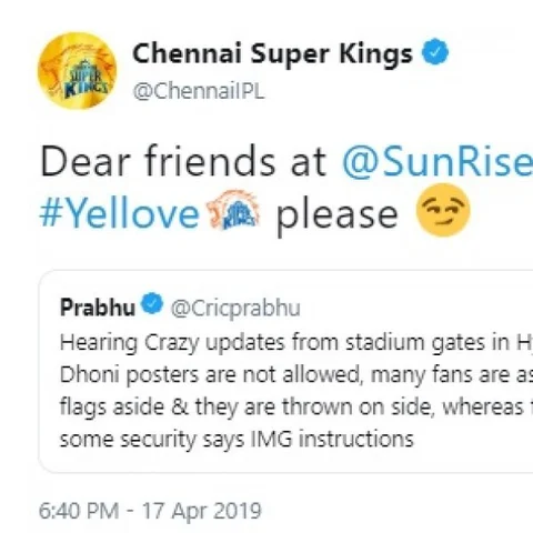 தோனி போஸ்டர்கள், சி.எஸ்.கே கொடிகளுக்குத் தடை?! - சர்ச்சையில் ஹைதராபாத் #SRHvCSK