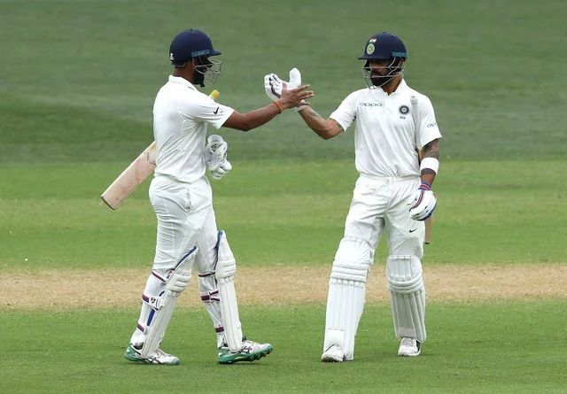 சச்சின், டிராவிட், லட்சுமண் வரிசையில் கோலி; மீண்டும் கைகொடுத்த புஜாரா - முன்னிலையில் இந்தியா