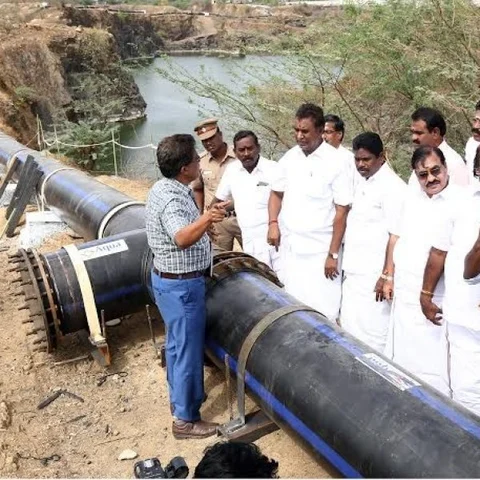 கல்குவாரி நீர் குடிநீரானது! சென்னைக்கு தினமும் 3 கோடி லிட்டர் தண்ணீர் விநியோகம்!