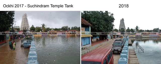 கன்னியாகுமரியில் ஒகி புயலால் ஏற்பட்ட பேரழிவு... ஓராண்டுக்குப் பின் `அன்றும் - இன்றும்' சிறப்புப் புகைப்படத் தொகுப்பு