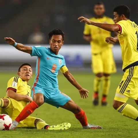 கால்பந்து உலகக்கோப்பையில் இந்தியா முதல் கோல் அடித்தது #BackTheBlue #FIFAU17WC