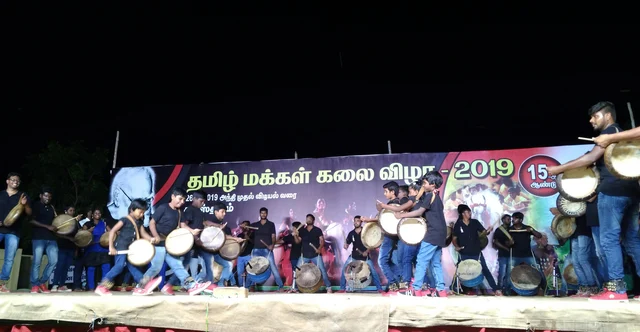 `இங்கு கலைகள் எல்லோருக்குமானவை!’ - ஒரே மேடையில் அரங்கேறிய பறையும் பரதமும்...
