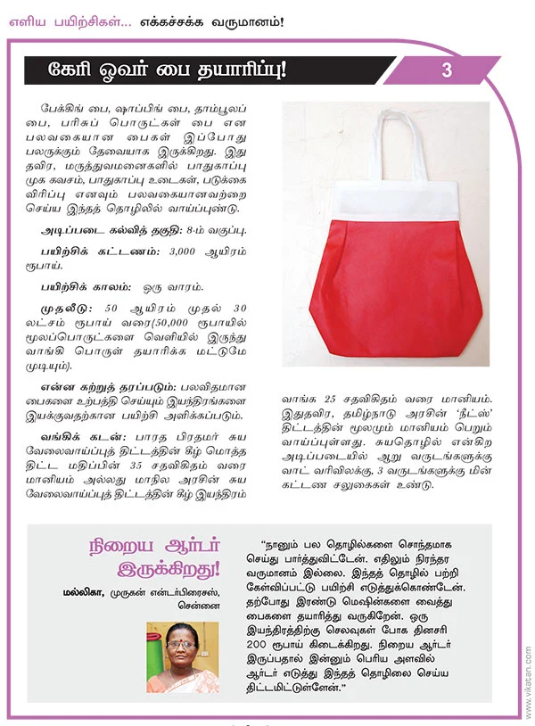 எளிய பயிற்சிகள்... எக்கச்சக்க வருமானம்!