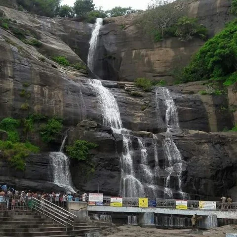 அருவிகளில் தண்ணீர் குறைந்தது! களை இழந்த குற்றால சாரல் திருவிழா!