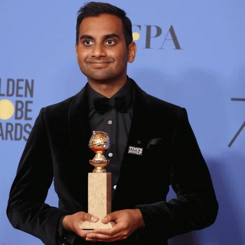 கோல்டன் குளோப் மேடையில் விருது வென்ற 'தமிழன்' அஜீஸ் அன்சாரி - #GoldenGlobe