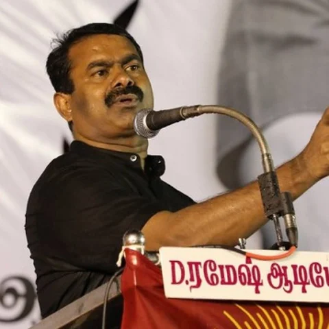 “முருகன் எப்படி வெள்ளையாகக் கொழுக்கட்டைபோல இருந்திருப்பான்?” - கொதிகொதிக்கும் சீமான்