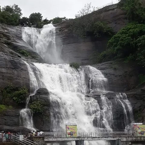 குற்றாலம் அருவிகளில் களைகட்டிய சீசன்.. ஆர்ப்பரிக்கும் தண்ணீரால் பயணிகள் உற்சாகம்!
