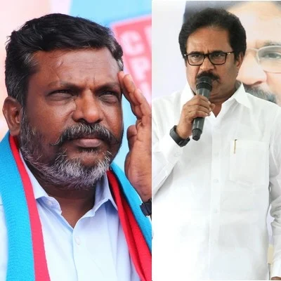 திருமாவளவனுடன், திருநாவுக்கரசர் திடீர் சந்திப்பு
