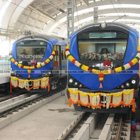 சுற்றுலாத்தலமாக மாறிய சென்னை மெட்ரோ! - குவிந்த பொதுமக்கள்