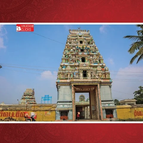திருஞானசம்பந்தர், ஈசனின் அடிமலர் தொழுது பாடிய திருவிற்கோலம்..! - கூவம் திரிபுராந்தகர் திருக்கோயில் #VikatanPhotoStory