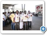 சென்னை வந்த ஆ.ராசாவுக்கு தொண்டர்களின் வரவேற்பு...