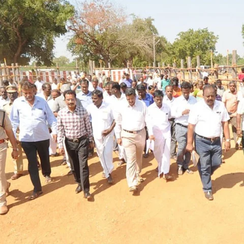ஜல்லிக்கட்டு விழா - தோகைமலை ஊராட்சியில் மாவட்ட ஆட்சியர் ஆய்வு