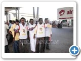 சென்னை வந்த ஆ.ராசாவுக்கு தொண்டர்களின் வரவேற்பு...