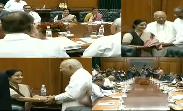 தமிழர் பிரச்னையில் இந்தியா ஆக்கப்பூர்வமாக செயல்பட வேண்டும்: சுஷ்மாவிடம் இலங்கை தமிழ் எம்.பி.க்கள் வலியுறுத்தல்