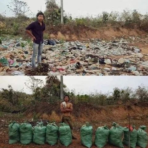 விபரீதம் இல்லா மாற்றம் - டிரெண்ட் ஆகும் #Trashtag சேலஞ்ச்!