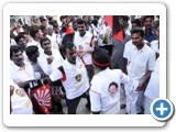 சென்னை வந்த ஆ.ராசாவுக்கு தொண்டர்களின் வரவேற்பு...
