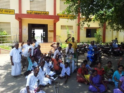 தென்னக ரயில்வேயை கண்டித்து மாற்றுத்திறனாளிகள் கண்டன ஆர்ப்பாட்டம்!