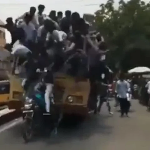 `சடன் பிரேக்’ கொடுத்த பாடம் ! - `தலை'தெறிக்க ஓடிய ரூட்டுத் தலைகள்