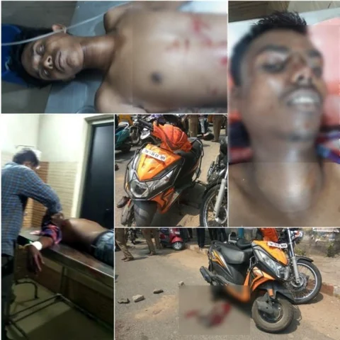 கையொப்பமிட்டுவந்த நண்பர், வாலிபருக்கு வெட்டு!- போலீஸ் கமிஷனர் ஆபீஸ் அருகில் நடந்த பயங்கரம்