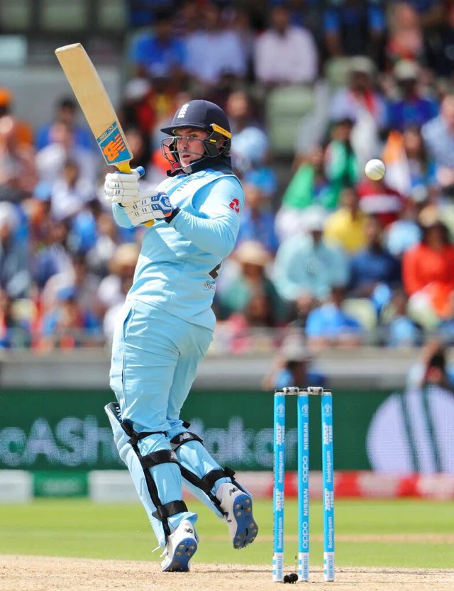 Jason Roy Plays a shot.