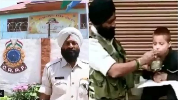 ``அவன மாதிரி மகன் எனக்கு இல்லை!''- சிறுவனுக்குச் சாதம் ஊட்டிவிட்ட சி.ஆர்.பி.எஃப் வீரர் உருக்கம்