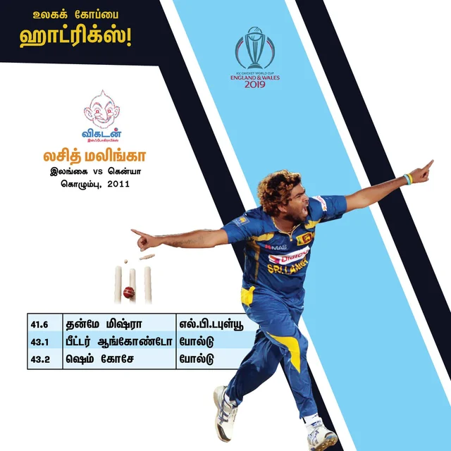 முதல் பந்தில் ஷான் போலக்... நான்காவது பந்தில் நிதினி... மலிங்காவின் டபுள் ஹாட்ரிக்! #VikatanInfographics