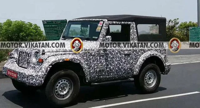 டெஸ்ட்டிங்கில் தார் எஸ்யூவியின் லேட்டஸ்ட் மாடல்... Hard top/ Soft top ஆப்ஷன்களோடு!