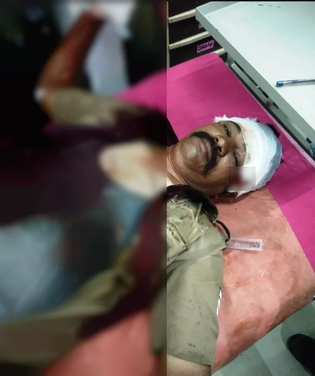 மருத்துவமனையில் காவலர்