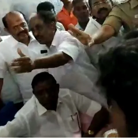 `வீடியோ எடுக்காதன்னு சொன்னா கேக்க மாட்டியா’ - பத்திரிகையாளர்களைத் தாக்கிய ஈரோடு எம்.எல்.ஏ மகன்