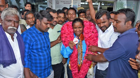 காமன்வெல்த் போட்டியில் தங்கம் வென்ற அனுராதா