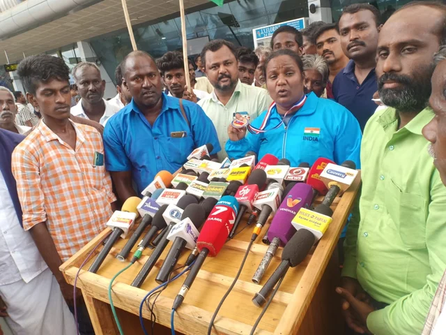 காமன்வெல்த் போட்டியில் தங்கம் வென்ற அனுராதா