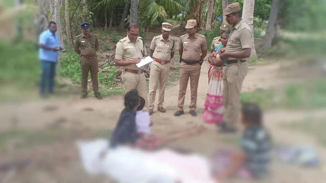 கொலை சம்பவம் குறித்து விசாரணை செய்யும் கரூர் மாவட்ட எஸ்.பி
