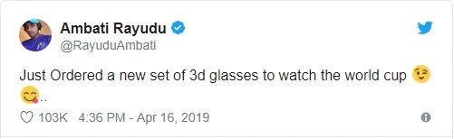 Rayudu Tweet