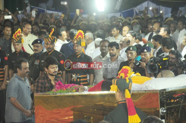 கருணாநிதி மறைவின் போது உதயநிதி