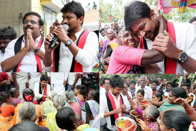பிரசாரத்தில் உதயநிதி ஸ்டாலின்