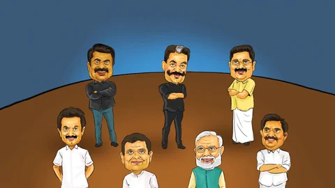 Narendra Modi, T. T. V. Dhinakaran, Kamal Haasan