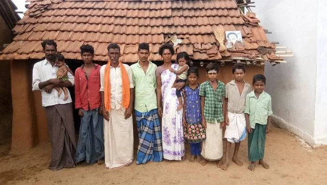 Chandran with his family