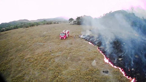 Amazon rain forest fire