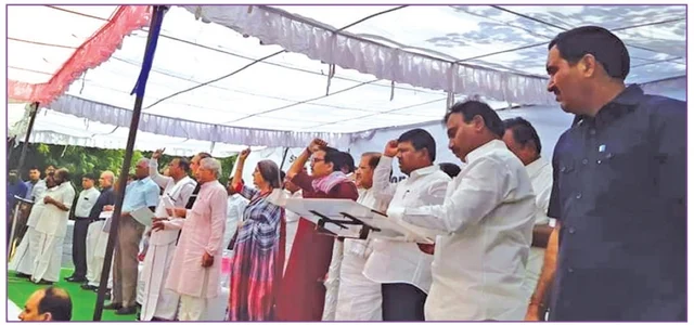 dmk protest in delhi