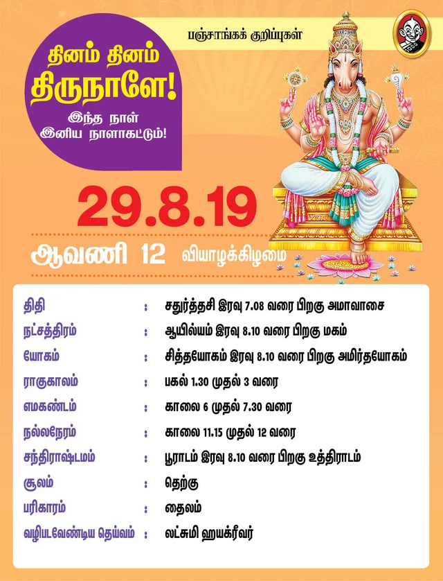இந்த வாரம் எப்படி? பஞ்சாங்கக் குறிப்புகள் - ஆகஸ்ட் 26 முதல் செப்டம்பர் 1 வரை #VikatanPhotoCards