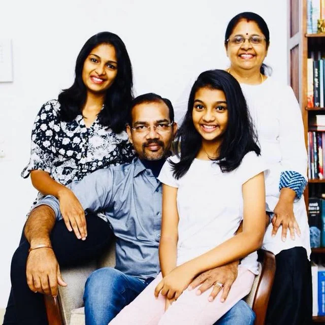 Ramana with family