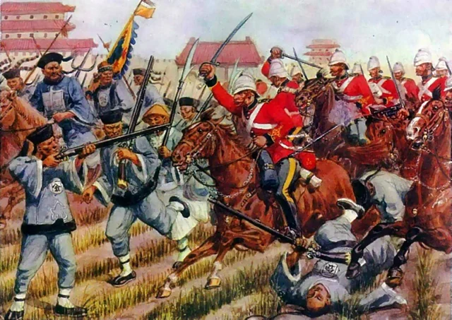 The Second Opium War between the British and Chinese
