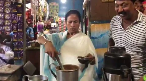 Mamata Banerjee Makes Tea
