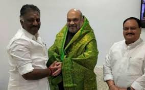 அமித் ஷாவுடன் ஓ.பி.எஸ்.