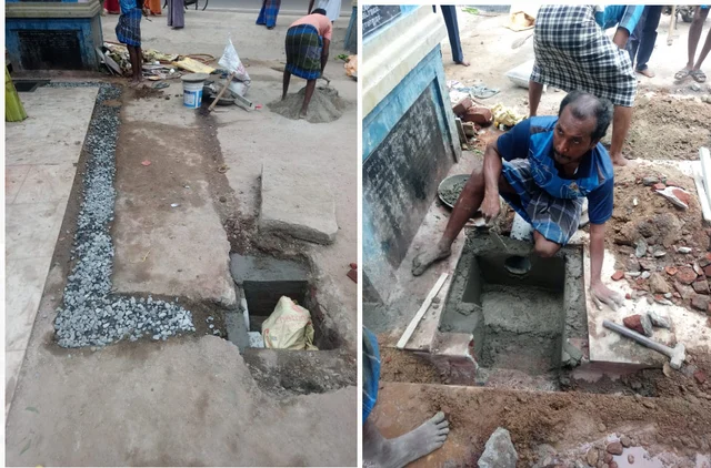ஆடி மாத வழிபாடு - கோயில்களில் சாத்தப்படும் தண்ணீரை சேமித்து அசத்தும் இளைஞர்கள்!