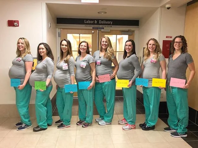 when they were pregnant