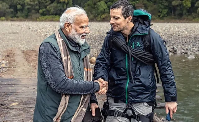 Modi and Bear Grylls