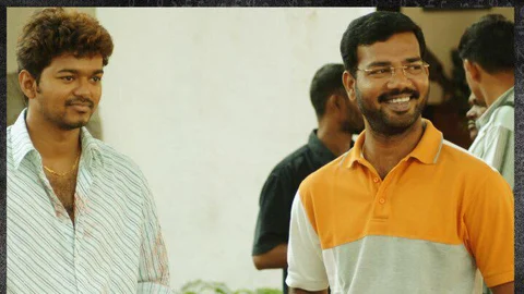 director ramana with actor vijay